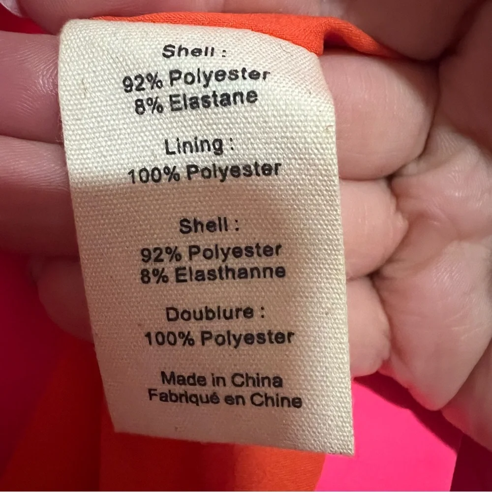 NEW NWT L’AGENCE Kenzie Double Breasted Blazer Jacket Cherry Tomato & Rose Pink